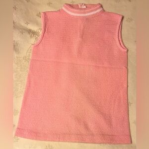 Vintage Kmart Girls size S sleeveless turtleneck pullover